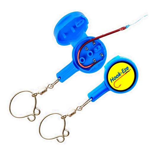 HOOK-EZE Fishing Knot Tying Tool | Protect from Fish Hooks | Tie Fishing Knots Easily | Cool Gadgets for Fishermen | Ice Fly Fishing | Fishing Accessories for Beginner Anglers | Nail Knot Tool