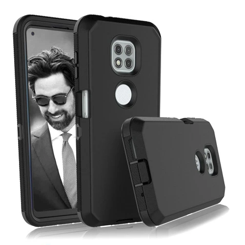 Tiflook for Moto G Power 2021 Case, Heavy Duty Armor Rugged Shockproof Protective Hard Plastic Cover Rubber Dual Layer Hybrid Phone Case for Motorola G Power 2021,Black