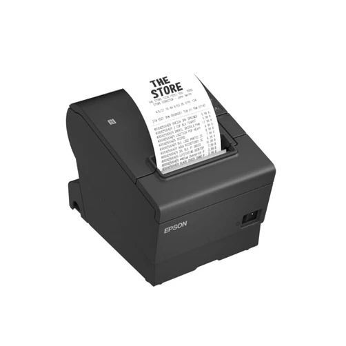 Epson TM-T88VII (112) Direct Thermal POS Printer, USB and Ethernet, 180 x 180 DPI, 500 mm/sec, Black