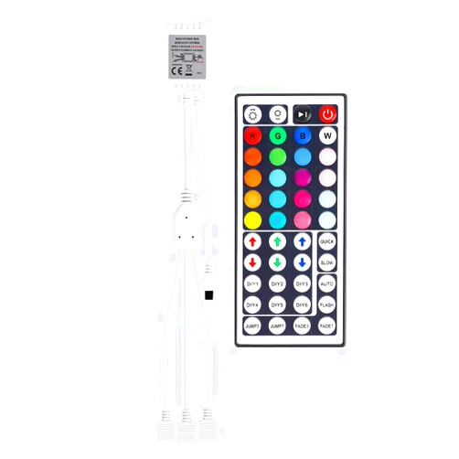 SUPERNIGHT 1-to-3 Remote Controller Dimmer for RGB LED Strip Lights, One Remote Can Control 3pcs Light Strips Synchronously, for SMD 5050 2835 3528 Multi Color Changing Rope Lights (3 Ports)