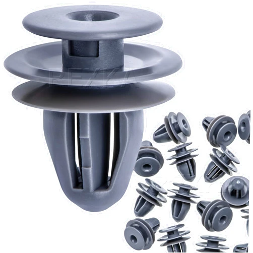 Rexka 30pcs Door Trim Panel Retainer Clip Gray Nylon for Honda Acura 91560-SP0-003 Accord Civic CR-V Odyssey