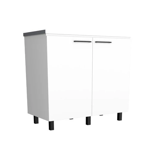 Tuhome Napoles 2 Utility Sink with Cabinet, Stainless Steel Countertop