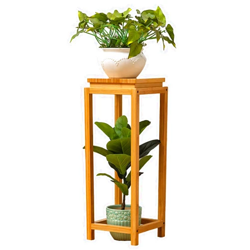 JHSLXD Flower Stand/Flower Pot Stand Creative Bamboo Multi-Layers Plant Stand Living Room/Balcony Flower Stand Floor-Standing Potted Plants Decorative Stand,Wood,77CM