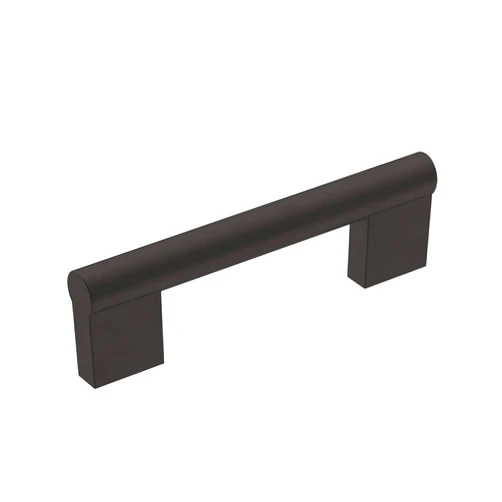 Amerock | Cabinet Pull | Matte Black | 3-3/4 inch (96 mm) Center-to-Center | Versa | 1 Pack | Drawer Pull | Cabinet Handle | Cabinet Hardware
