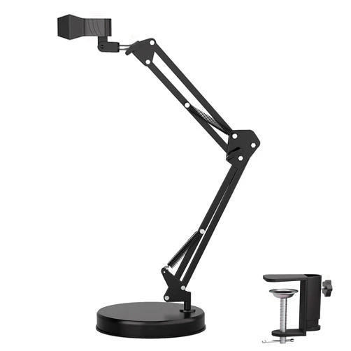 Ninyoon Max 21inch Height Universal Stand, Height 0-21in Adjustable Digital USB Microscope Stand for Max Diameter 6cm USB Digital Wireless WiFi Microscope Camera Come with Table Clamp