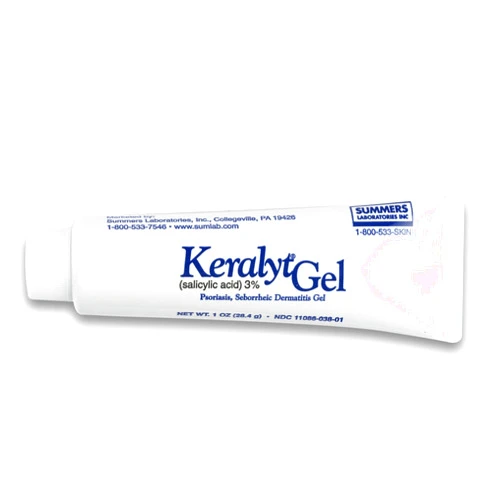 Keralyt 3% Salicylic Acid Gel - Exfoliating Moisturizing Skin Gel - Promotes Relief from Itchy, Redness, Dryness, Roughness, and Flakey Skin from Psoriasis, Eczema, Acne, Dermatitis