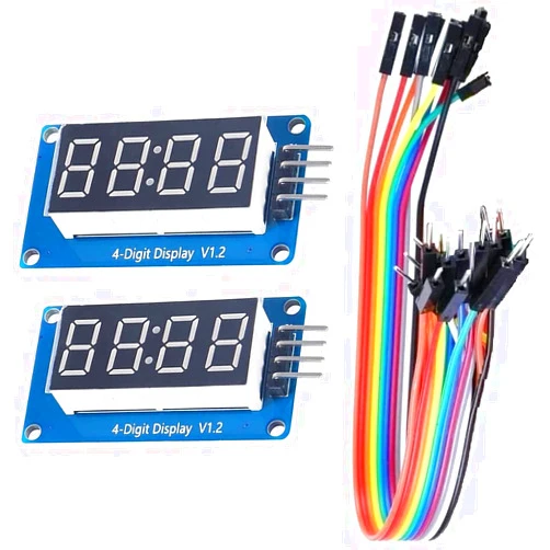 WWZMDiB 4 Digit 7 Segment Digital Tube LED Display Board for Arduino (2 Pcs)