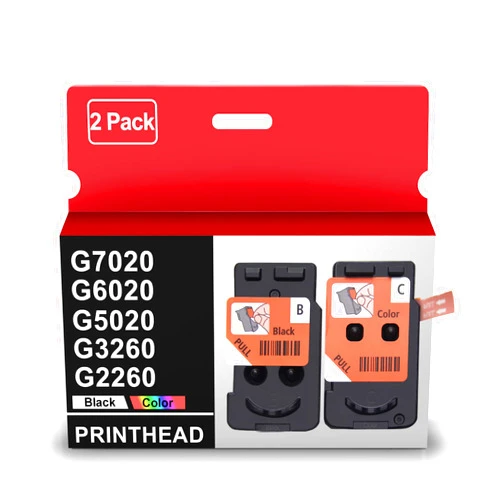 Japic Replacement for Canon PIXMA G7020 G4270 G3270 G6020 G5020 G3260 G2260 MegaTank All-in-One Printer Remanufactured PrinterHead refillable Ink cartridges Combo Set