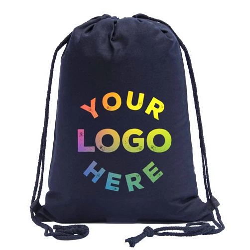 Mato & Hash Custom Cotton Drawstring Backpacks, Your logo here Custom Cinch Sacks