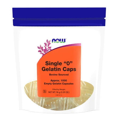 NOW Foods Supplements, Empty Gelatin Capsules, Single 