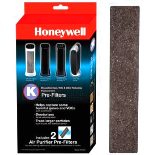 Honeywell HRF-K2 Household Odor & Gas Reducing Pre-filter (Filter K) - 2 Pcs - For Air Purifier