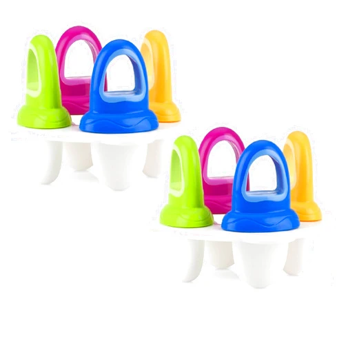 Nuby Garden Fresh Fruitsicle Frozen Pop Tray, Pack of 2