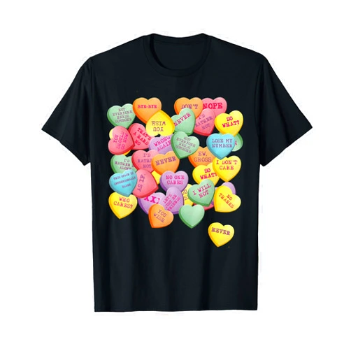 My Funny Valentine Vintage Candy Conversation Hearts for Anti Valentine's Day T-Shirt