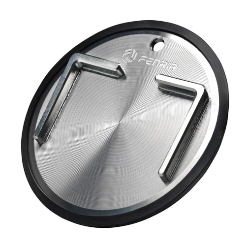 FENRIR 304 Stainless Steel Kickstand Pad Plate Support Coaster Accessory for Harley Davidson Indian Honda Yamaha Kawasaki Suzuki Triumph BMW KTM Ducati Fit Motorcycle Bike Scooter Outdoor Indoor