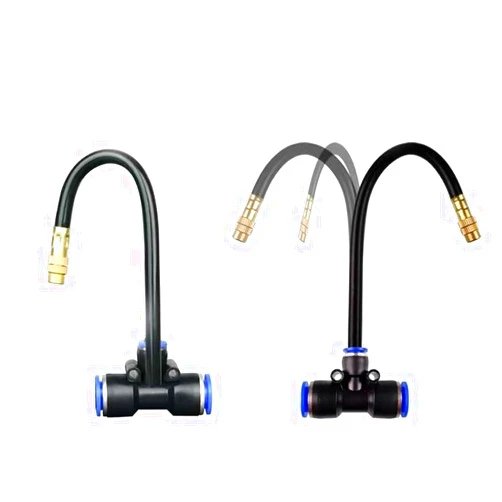 LARPOPKC Garden Watering System, Greenhouse Spray drip Irrigation kit, Hanging Plant Watering System with Three-Way misting Nozzle and Irrigation Hose Atomizing Nozzle + 12mm tee Belt 100pc