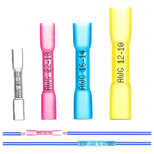 FONGLUAN 110pcs Heat Shrink Butt Connectors Kit 26-10 Gauge Solder Seal Wire Connectors Waterproof Insulated Electrical Quick Splice Wire Crimp Terminals