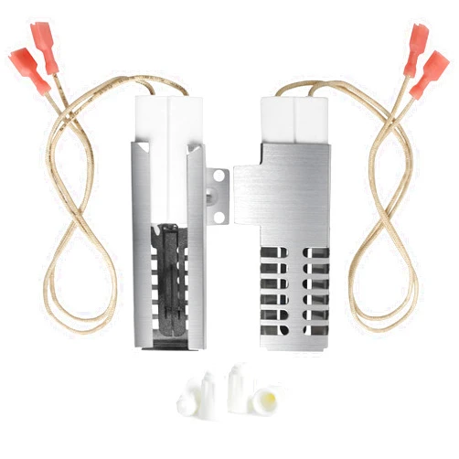 Ulapithi PB040001 Gas Range Oven Igniter Compatible with Viking Oven Igniter, 2 Pack Ignitor for Gas Furnace with 4 Ceramic wiring cap, Fit for viking stove igniter replacement AP5315579 065650-000 792263
