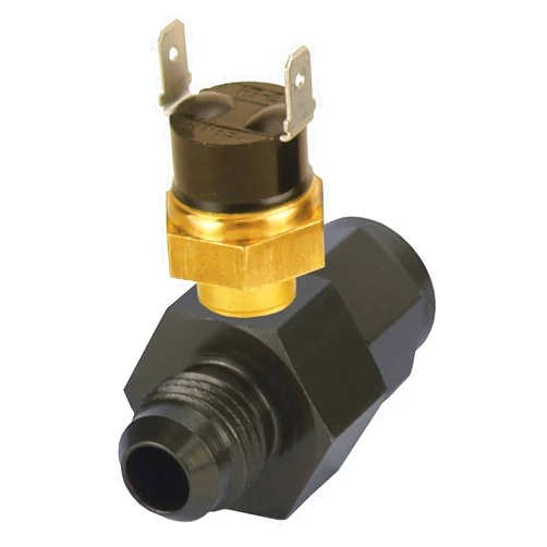 Derale 35020 -6AN x -6AN Premium 180 Degree In-Line Fluid Thermostat