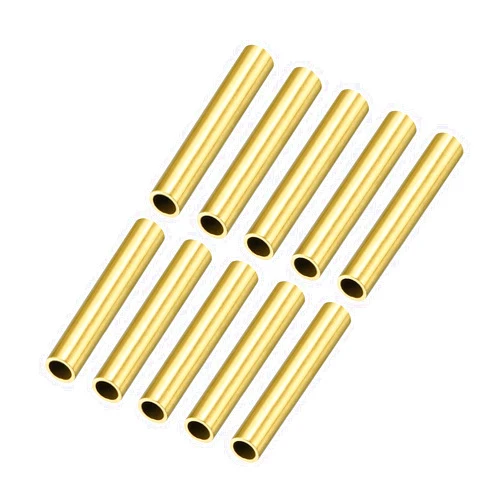 METALLIXITY Brass Tube (5mm OD x 0.5mm Wall T x 30mm L) 16Pcs, Craft Tubing - for Home Decoration, DIY Handicraft
