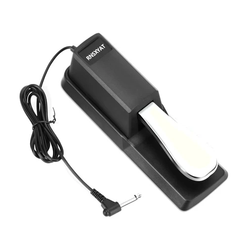 RNSXYAT Sustain Pedal, Sustain Pedal for Keyboard Universal, Premium Piano Pedal for Keyboard with Polarity Switch for MIDI Keyboards, Digital Pianos, Yamaha, Casio and More, 1/4'' Input Plug by RNSXYAT