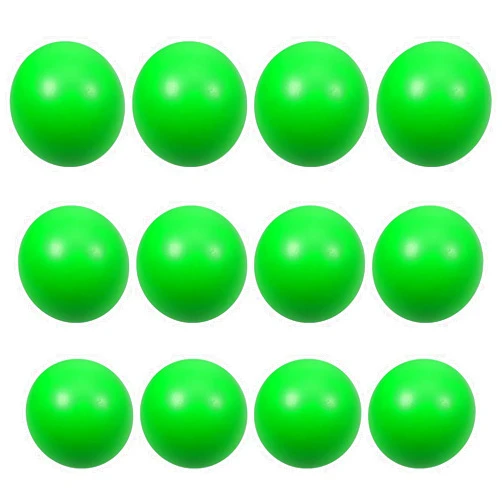 Kymqlyw 12 Pcs Green Foam Stress Ball Squeeze Stress Relief Balls for Kids and Adults Hand Exercise Sensory Squishy Relief Toys for Anxiety ADHD Autism （Green）