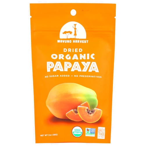 Mavuno Harvest Dried Papaya, Organic, 2 Oz