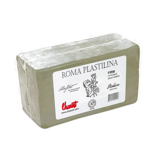 Sculpture House Roma Plastilina Modeling Material gray-green No. 3 - Medium-Firm