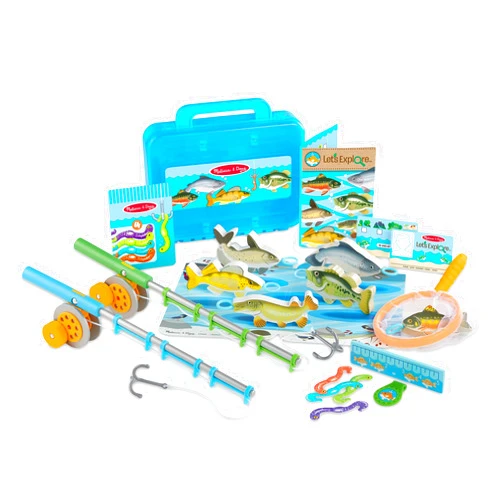 Melissa & Doug Let’s Explore Fishing Play Set – 21 Pieces - FSC Certified