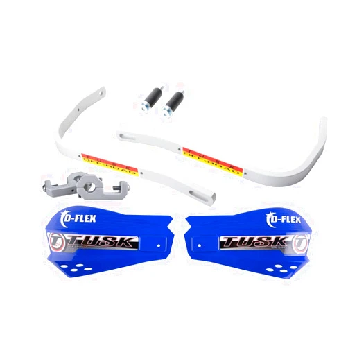 Tusk D-Flex Handguards with MX Shields Blue 7/8