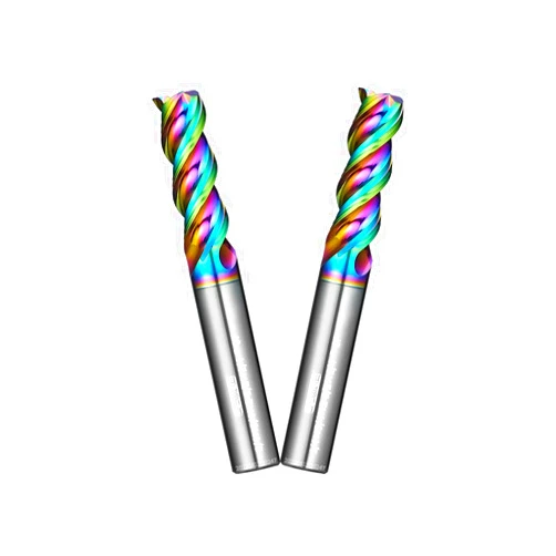 WEXWE Tools DLC Series Carbide Square End Mill, Diamond-Like Coating, End Mill for Aluminum, Copper, Magnesium Alloys, High Silicon Aluminum, Composite Materials,3 Flute,1/4 Shank (.25(1/4)
