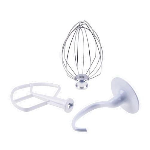 ELSOON K5ADH Dough Hook & K5AB Flat Beater & K5AWW Wire Whip-3 Pieces Replacement for KitchenAid 5-QT Bowl-Lift Stand Mixer