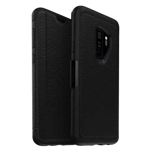 OTTERBOX STRADA SERIES Case for Samsung Galaxy S9+ - Retail Packaging - SHADOW (BLACK/PEWTER)