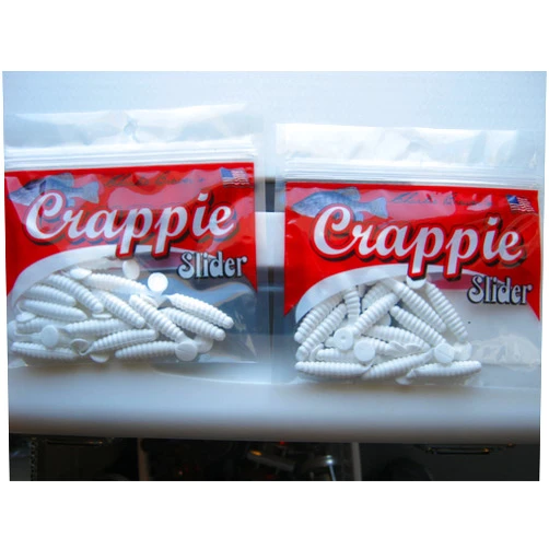 Charlie Brewer 1.5 inch Crappie Slider Grub csg4 2 packs