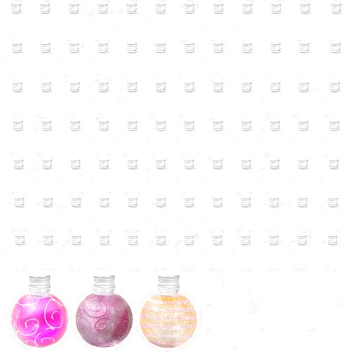 SENONAPO 84 Pcs Plastic Sand Art Bottles with caps 10 Small Funnels DIY Craft Sand Art Bottles Sand Art Containers Kits Round Bulb Shaped Bottles for Wedding Birthday Party Gift Favor Supplies