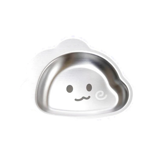 HCHZSH123 304 Stainless Steel Plates for Kids, Cartoon Animal Stainless Steel Kids Plates, Interesting Divided Plates for Kids (Dinosau)