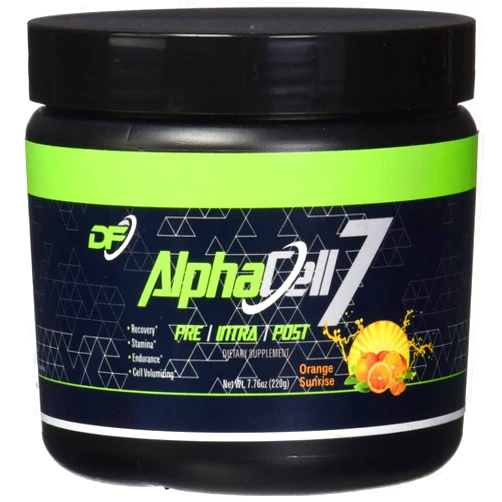 Distinct Formulations AlphaCell 7, (Pre, Intra, Post), Orange Sunrise, 20 Servings