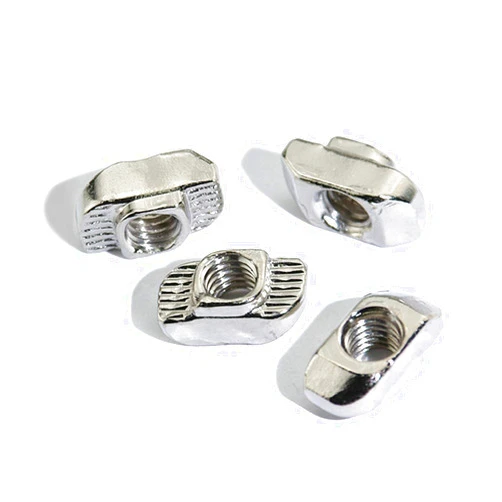 DUO ER 50pcs/20pcs m3 m4 m5 T nut Hammer Head Nut Bolt Nickel Plated for 2020 Aluminum Profile with Slot Groove 6mm M4 M5 M6 (Color : 20pcs, Size : M3)