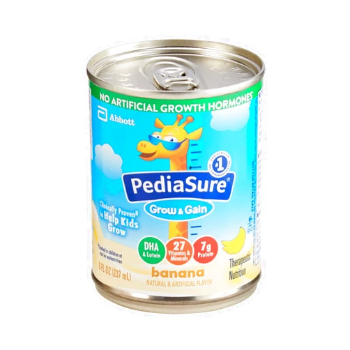 Pediatric Oral Supplement PediaSure® Grow & Gain Banana Pediatric Oral Supplement, 8 oz. Can | Quantity: 24