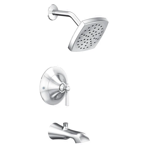 Moen TS2913EP Flara Posi-Temp Pressure Balancing Eco-Performance Tub and Shower Trim Kit, Valve Required, Chrome