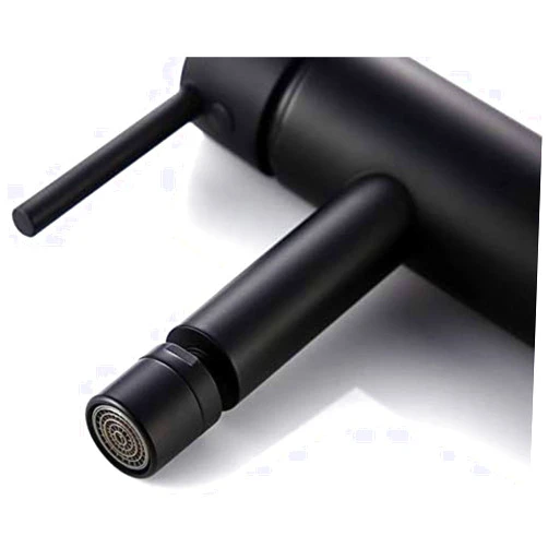 RONPOTY Toilet Bidet Faucet Set Kit Brass Hand Bidet Faucet for Bathroom Single Handle Sinks Mixer Tap Cold and Hot Water Tap-Matt Black