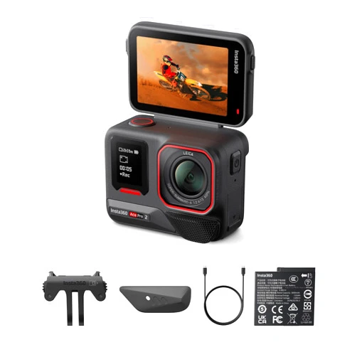Insta360 Ace Pro 2 Dual Battery Bundle -8K Waterproof Action Camera Co-Engineered with Leica, 1/1.3