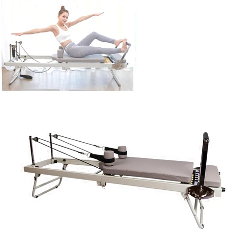 GXLHJKB Pilates Reformer,Foldable Pilates Machine, Adjustable Intensity Pilates Bed,Multifunctional Pilates Reformer,Exercise Yoga Equipment,for Reformer Body Stamina Stretching Balance Exercise