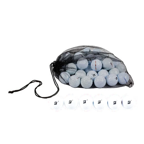 Clean Green Golf Balls 12-48 Recycled Used for Bridgestone e6 Golf Ball Mix - Good Condition Graded for Bridgestone Golf Balls - Includes Recycled & Used Golf Balls and Mesh Carrying Bag