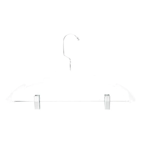 Honey-Can-Do HNG-01194 Suit Hanger with Clips, 2-Pack, Clear