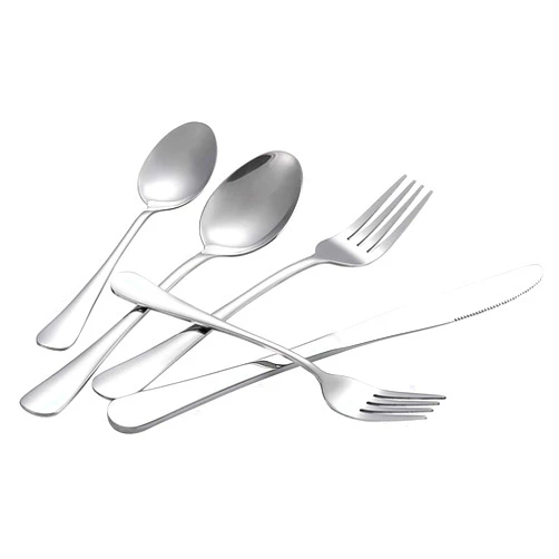 SENYI 20-piece cutlery set, stainless steel cutlery,mirror polished, for 4 people, easy to clean, suitable for families and restaurants. Silver
