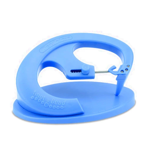 Beadalon Knot-A-Bead, Tabletop Knotter Tool, Blue