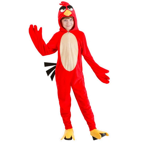 Fun Costumes Child Angry Birds Red Costume Jumpsuit | Video Game Costumes