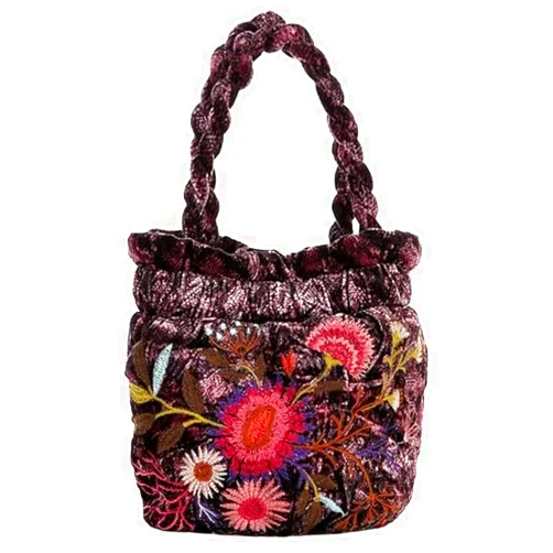 JWLA By Johnny Was Velvet Pouch Bag, Multi