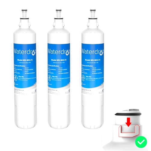 Waterdrop F-2000 4204490 Water Filter, Replacement for Sub-Zero 4204490, F-1000 F-2000 F-3000 Filter and AquaPure AP Easy C-Complete, Sub Zero Water Filter Replacement, NSF/ANSI 42