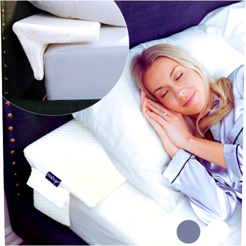XetraDesign Bed Wedge Pillow for headboard Mattress Gap DuoWedge lux. (White, Double 54